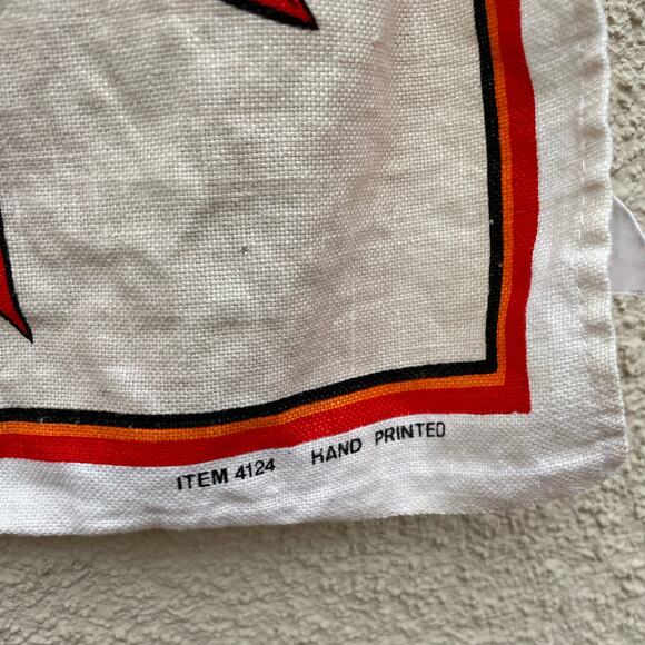 Vintage Australia Tea Towel Sturt's Desert Pea Tourist Souvenir - Picture 6 of 8